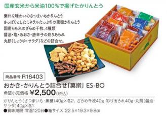 活動資金集め物販　おかき・かりんとう詰合せ「菓撰」 ES-BO　九州味市場